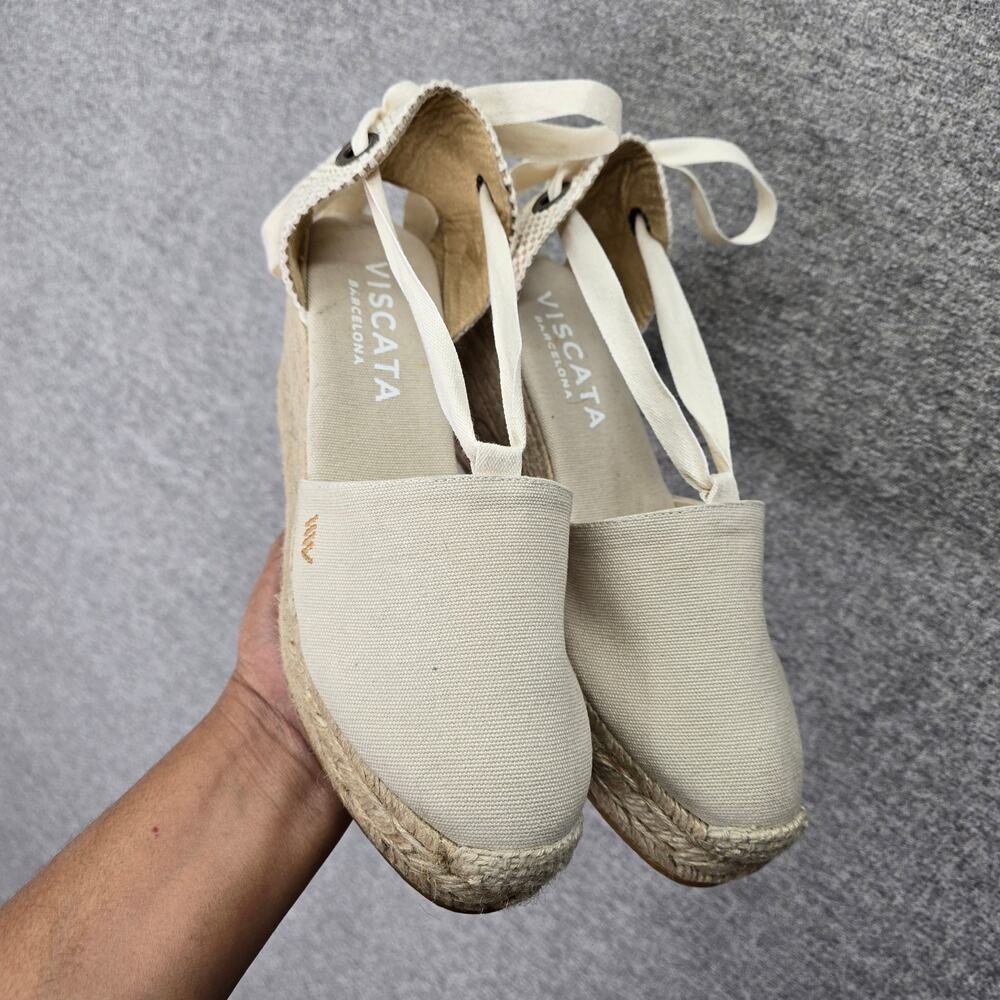 VISCATA ESCALA WEDGE ESPADRILLES, SIZE 41